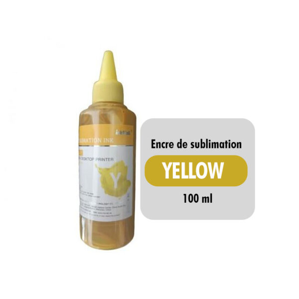 Encre de sublimation 100 ml Jaune