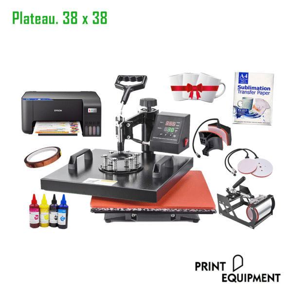 Pack sublimation 5en1 40 CM Plateau. 38 x 38